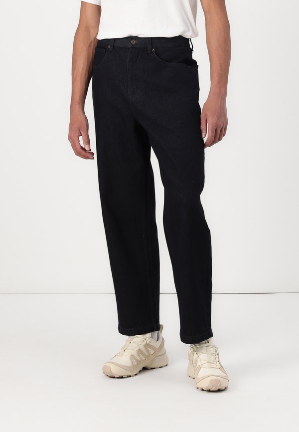 OPEN HEM BAGGY PANTS - Relaxed fit jeans - dark indigo overdye denim