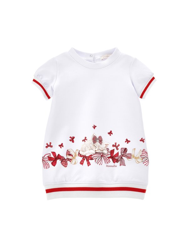 SPORTY DRESS - Freizeitkleid - bianco