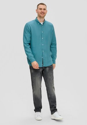 s.Oliver MIT BUTTON-DOWN-KRAGEN - Hemd - petrol