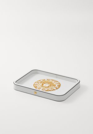 Versace TRAY BIG MEDUSA GALA - Paplāte - white/gold-coloured