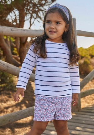 JoJo Maman Bébé JOJO MAMAN BÉBÉ KIDS BRETON STRIPE TOP STANDARD biały