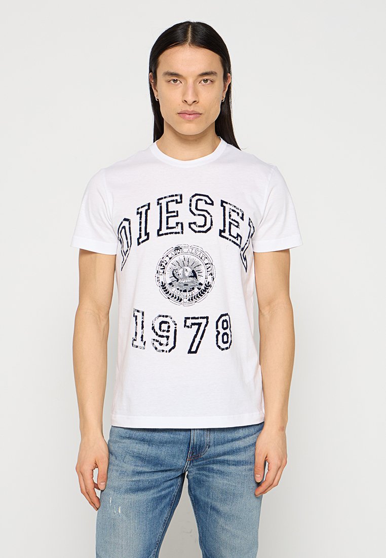 Diesel T-shirt print wit