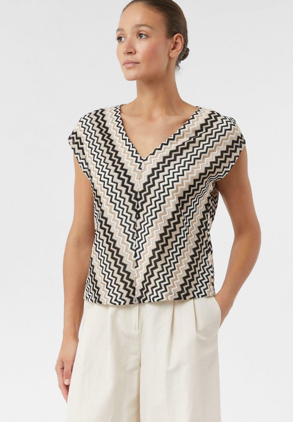 T-Shirt print - beige