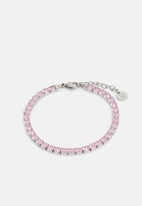 LIU JO TENNIS BRACELET ESSENTIAL - Rokassprādze - silver-coloured/pink