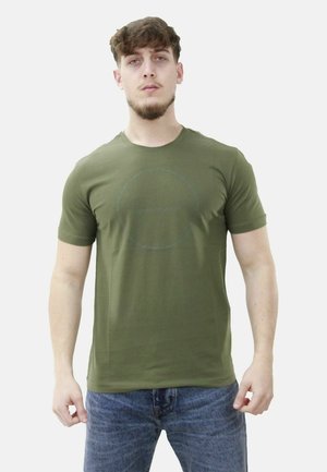 T-shirt con stampa - verde