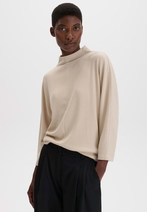 someday., RELAXED FIT STAND COLLAR - Long sleeved top - mellow mélange