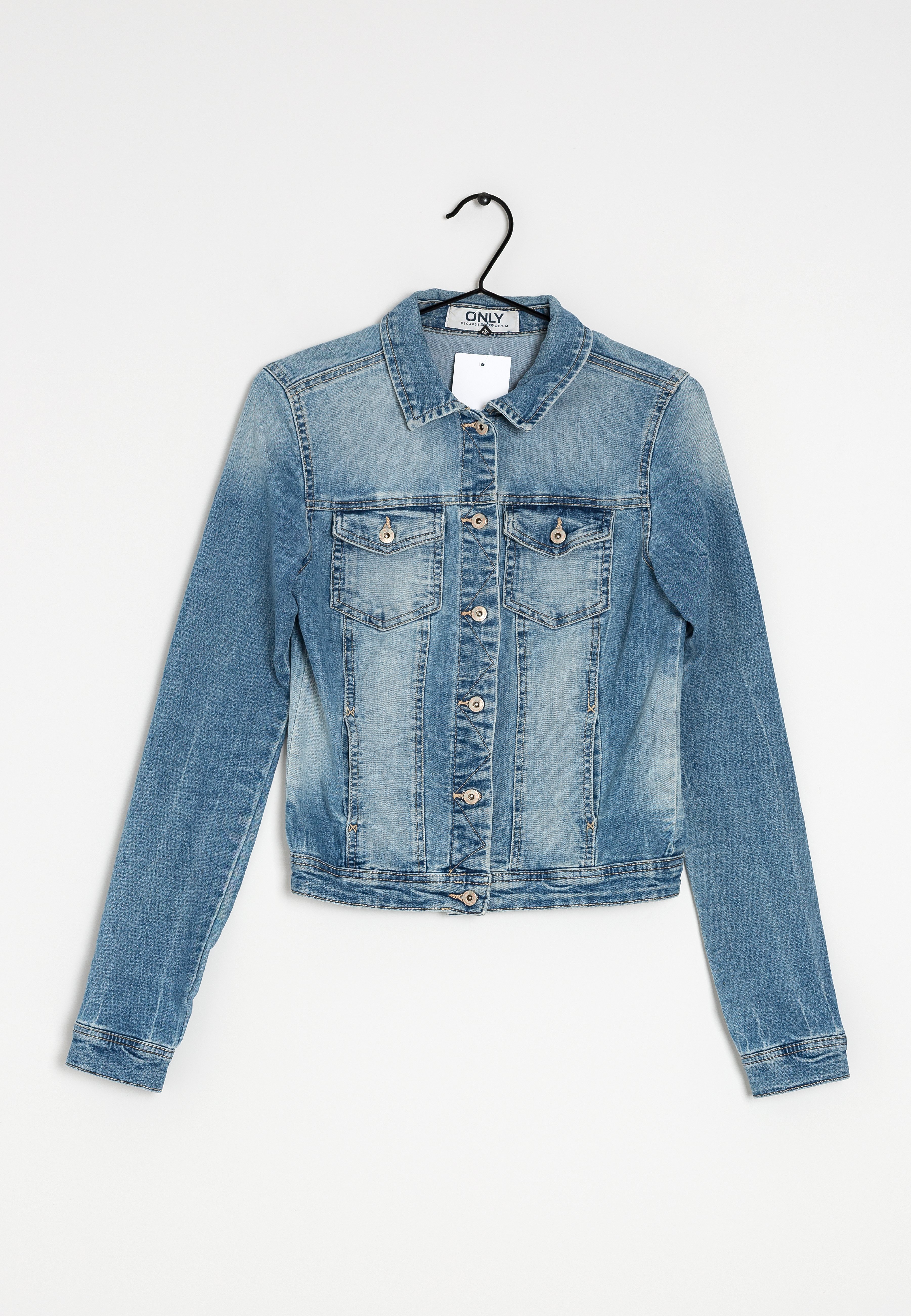 ONLY Denim jacket, Women's, Size: 34, Blue