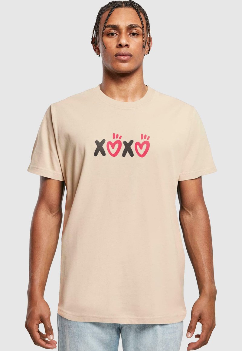 Merchcode VALENTINES DAY XOXO - Marškinėliai su spaudiniu - sand