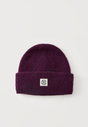 MSCH Copenhagen, ICON BEANIE KEY  - Плетена шапка - dark purple