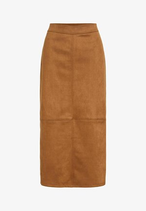 VILA, MIDI SKIRT VITAMIRA HIGH WAIST - Jupe trapèze - nuthatch