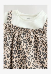 Unausgewählt, tan brown leopard print and ecru