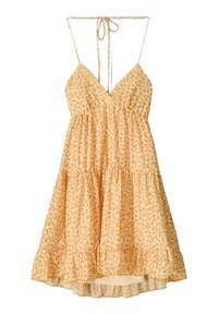 STRAPPY RUFFLED  - Vapaa-ajan mekko - yellow