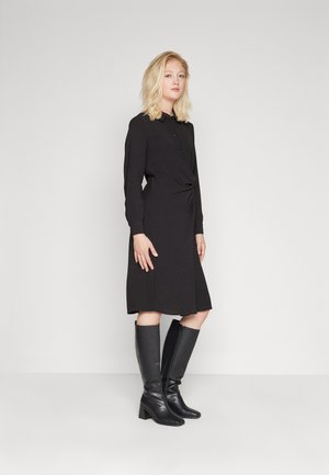 JDY JDYRIZZ WRAP SHIRT DRESS - Φόρεμα πουκάμισο - black