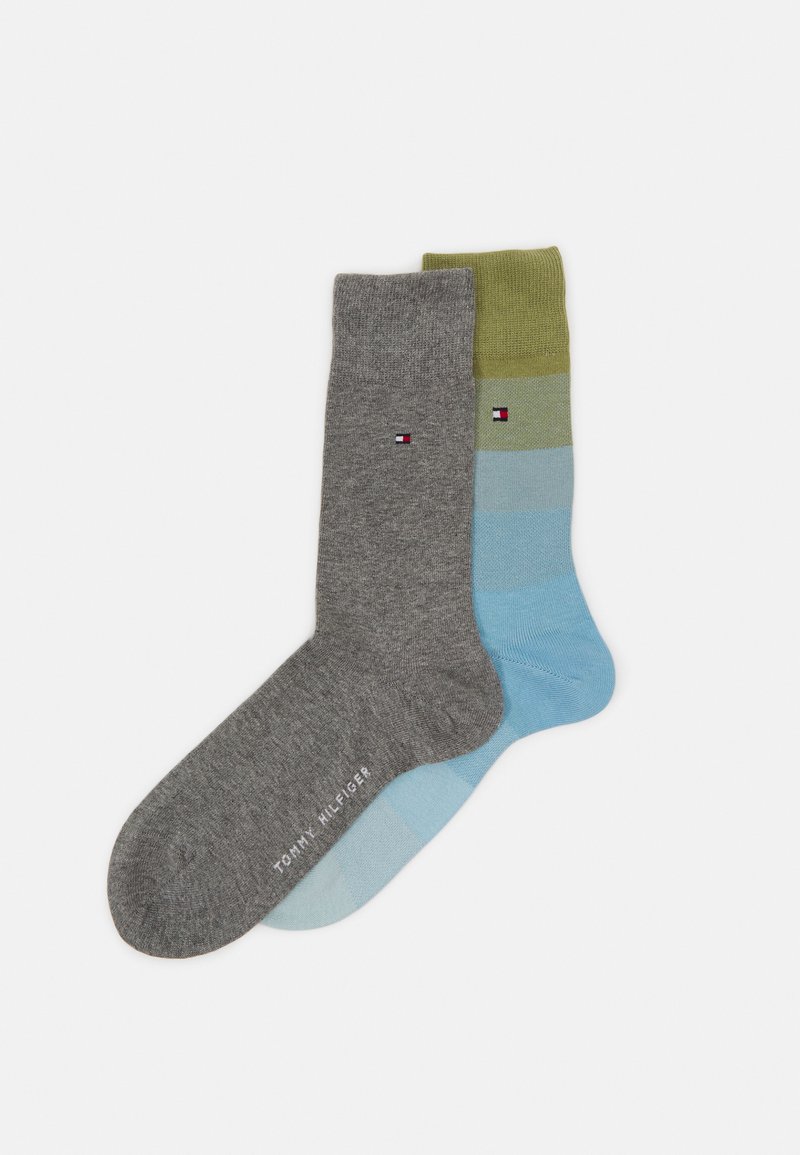 Tommy Hilfiger MEN GRADIENT BIRDSEYE 2 PACK - Socks - faded olive/olive ...