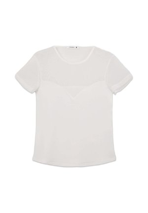 Terranova, WITH INSERTS - T-shirt basic - bianco lana