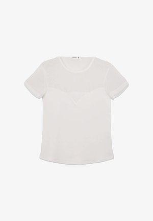 Terranova, WITH INSERTS - T-shirt basic - bianco lana