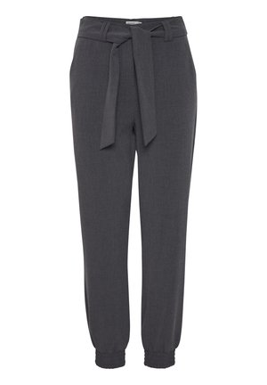 BYDANTA CUFF - Trousers - dark grey melange