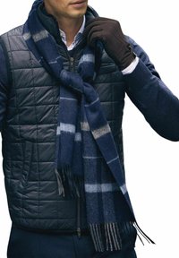 John Henric PLAID WOVEN WINTER - Sjaal - blue