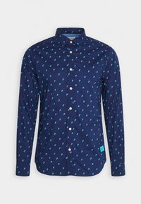 Camicia Uomo Scotch &amp; Soda Blu A Quadri, Cotone, Manica Lunga Con Bottoni, Taglia M