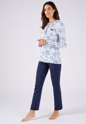 À LONGUES INTERLOCK IMPRIMÉE - Conjunto de pijama - blue floral