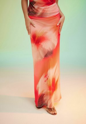 Next, Maxiszoknya - pink hibiscus