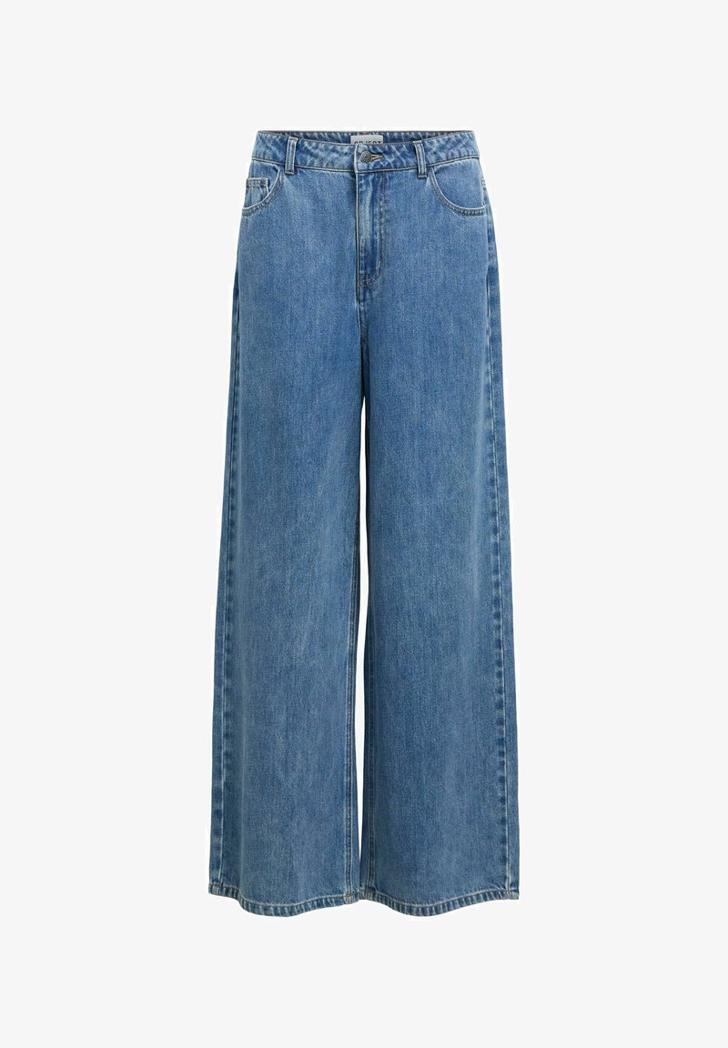 Object 382 Object Wide Leg - Wide Leg - medium blue denim/blue denim - Zalando.co.uk