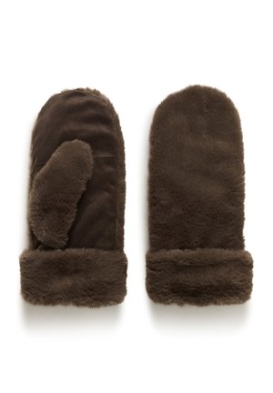 Mănuși cu un deget - chocolate brown