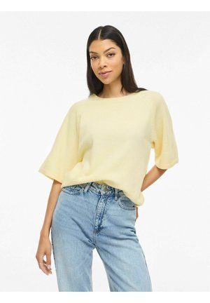 VILIGA KURZÄRMELIGES - Navadna majica - pastel yellow