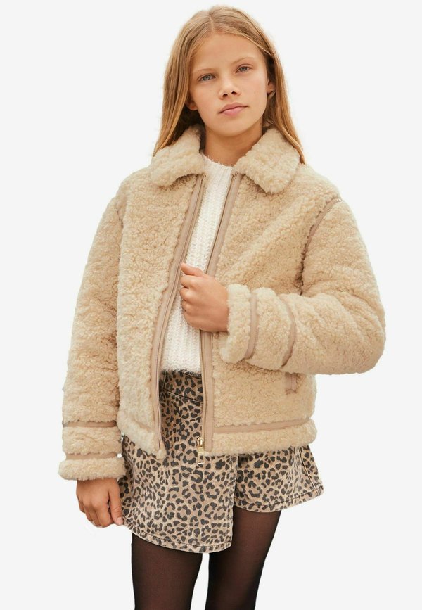 REGULAR FIT - Fleecejacke - camel