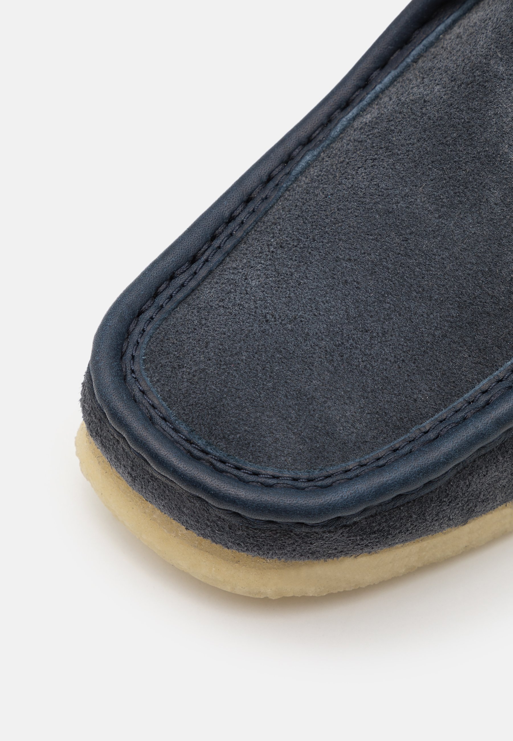 clarks wallabees navy