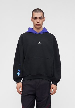 Jordan, Суитшърт с качулка - black/light concord/white
