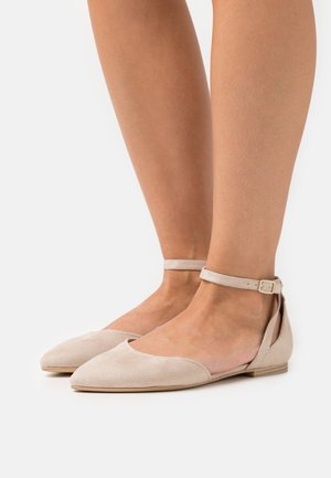 Tamaris Ankle strap ballet pumps - taupe