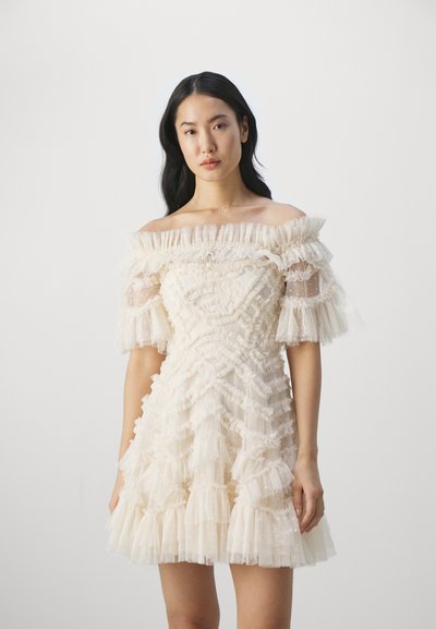 Needle & Thread LANA OFF SHOULDER MINI DRESS - Robe de soirée - cream