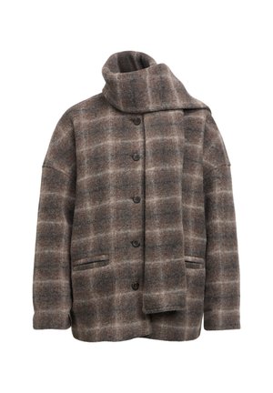 Object, OBJMAISE L/S LO SCARF JACKET NOOS - Kurzmantel - carafe
