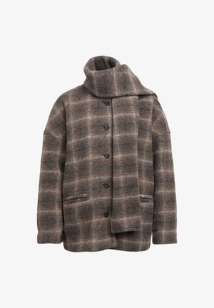 Object, OBJMAISE L/S LO SCARF JACKET NOOS - Kurzmantel - carafe