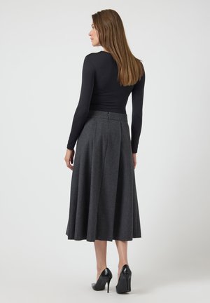 YAS, YASKARISA - Gonna a pieghe - dark grey
