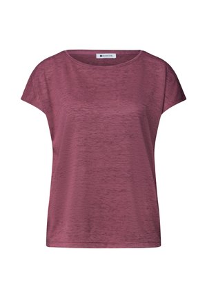 Street One, T-SHIRT MIT BOAT NECK UND SMOK-DETAIL - T-shirt basique - dark clouded blush