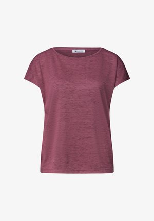 Street One, T-SHIRT MIT BOAT NECK UND SMOK-DETAIL - T-shirt basique - dark clouded blush