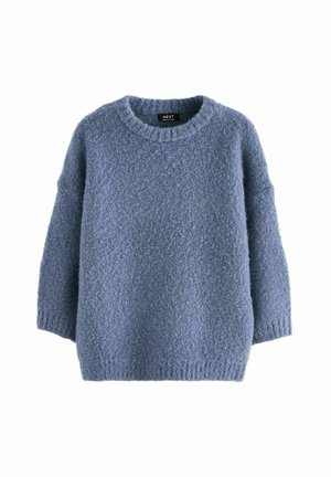 BOUCLÉ CREW NECK  - REGULAR FIT - Pulover - blue