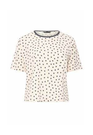 Yours Clothing, PLUS SIZE CASUAL TOPS - T-shirt print - ivory