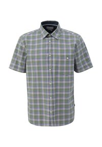 s.Oliver REGULAR KURZARM MIT AUFGESETZTER TASCHE - Overhemd - tannengrün