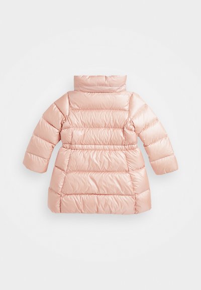 Polo Ralph Lauren METALLIC DOWN HOODED LONG JACKET - Kaput ispunjen paperjem - hint of pink metallic