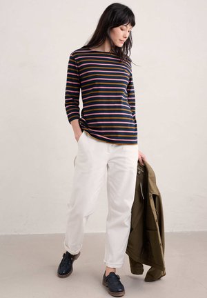 Seasalt Cornwall Langarmshirt - navy duet breton maritime grain