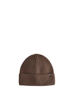 Next, RIBBED BEANIE HAT - Gorro - chocolate brown