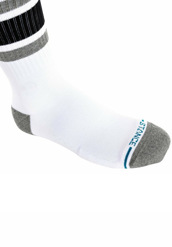 UNISEX 3ER PACK - BOYD LOGO STREIFEN CREW - Socks - schwarz weiß rot dunkelblau weiß schwarz grau3