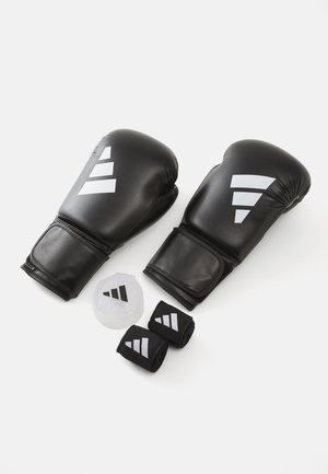 BOXING SET UNISEX - Boxing gloves - black/white