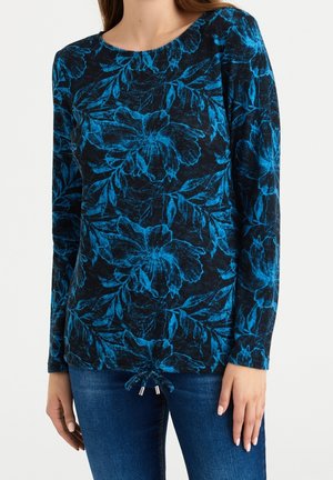 Jumper - mottled dark blue