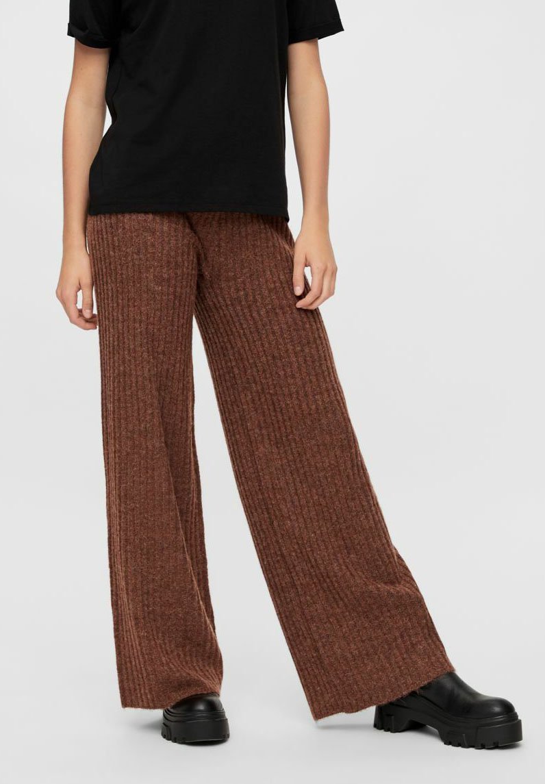 Pieces HIGH WAIST - Broek - root beer/Bruin - Zalando.nl