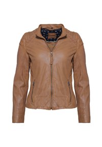 Lederjacke - cognac