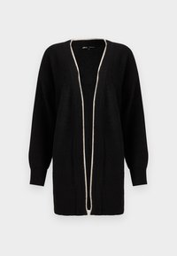 ONLHAVANNA OPEN CARDIGAN - Cardigan - black/pumice stone melange